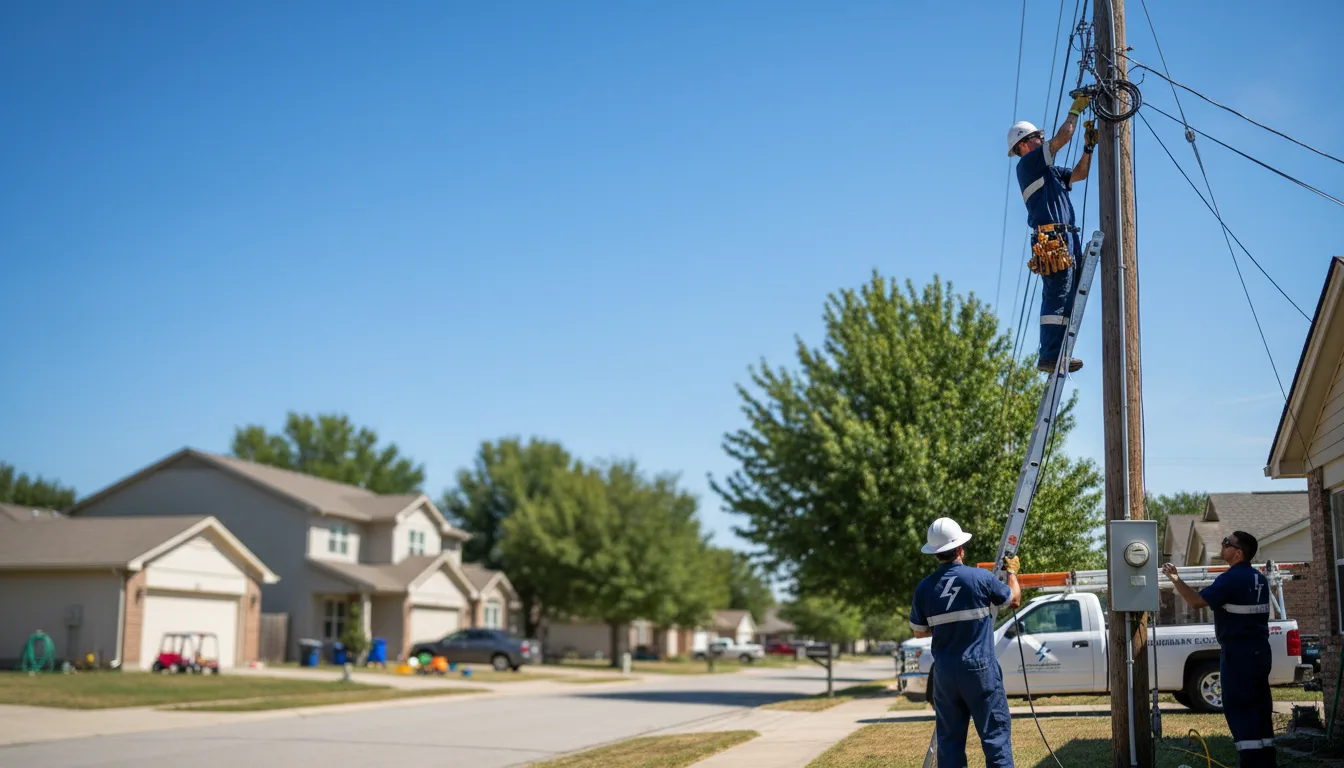 Residential electrician providing installation services in Glasgow, DE